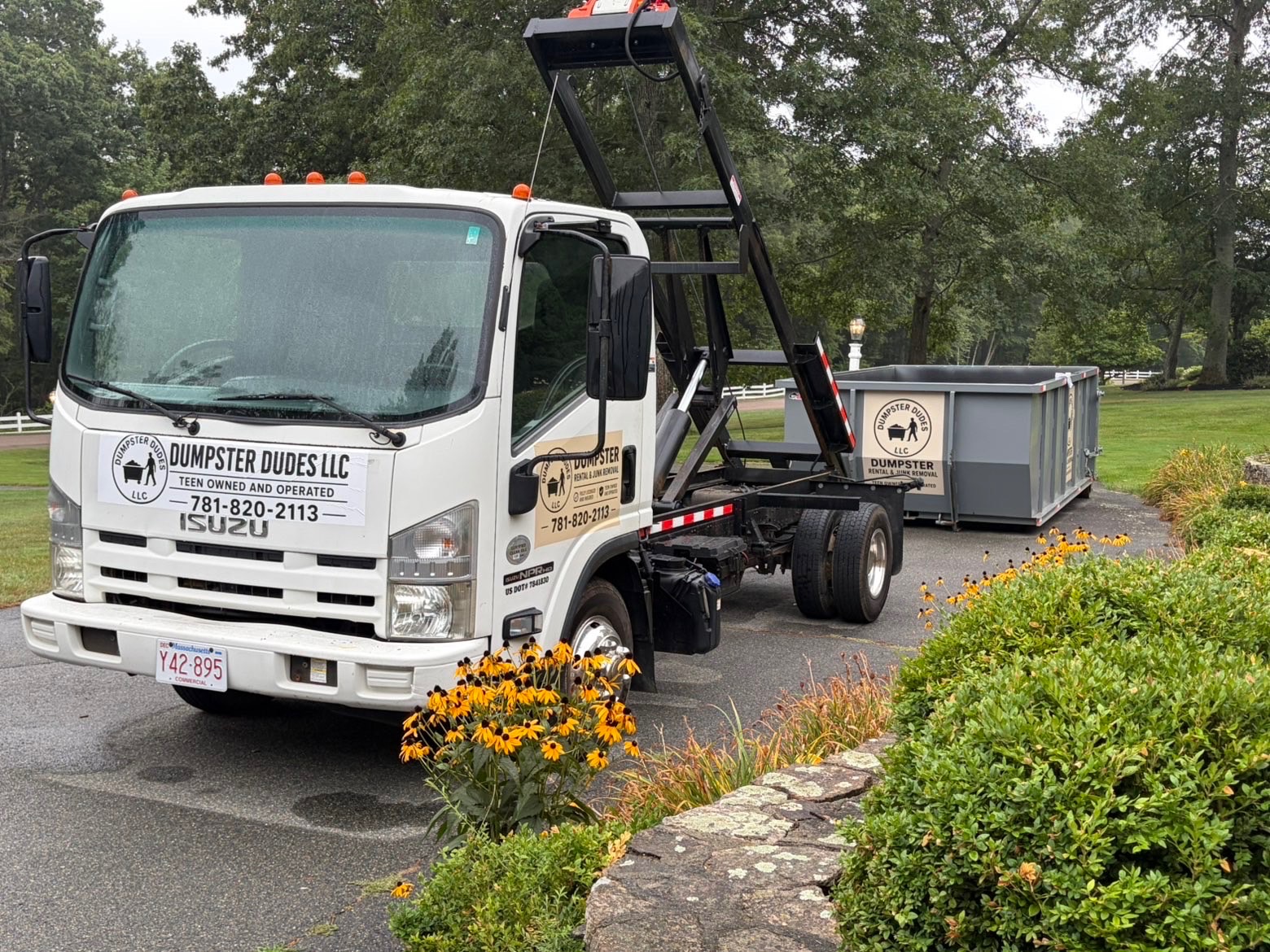 Dumpster Dudes truck side view
